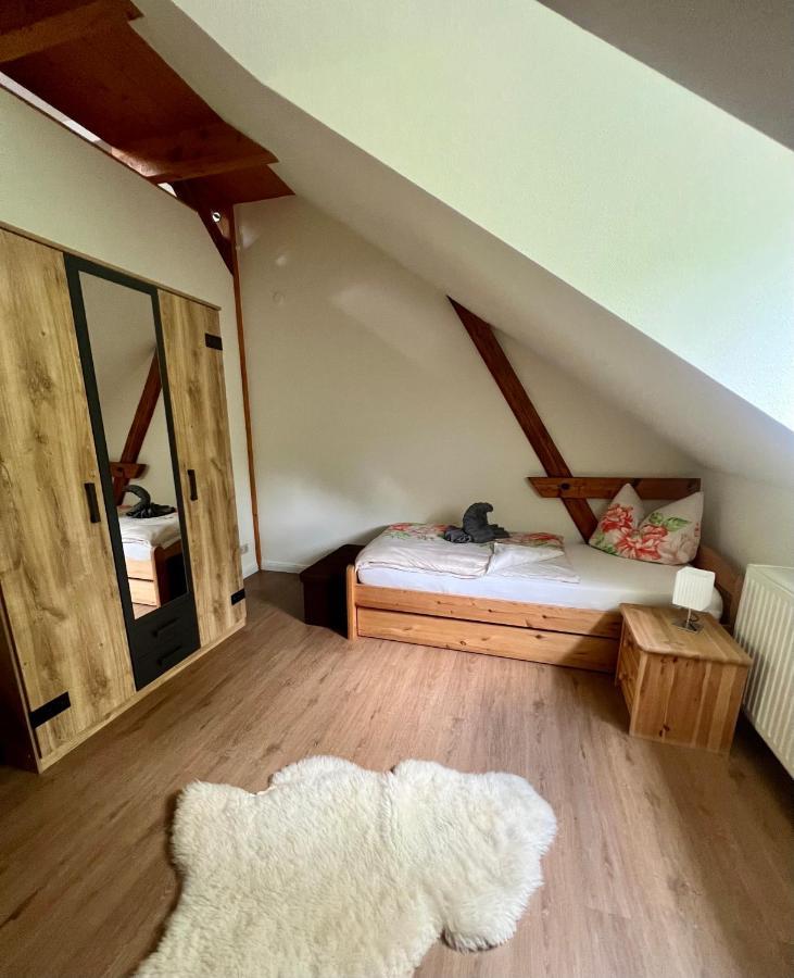 Ferienwohnung Bahnsteig 1 クヴェードリンブルク エクステリア 写真