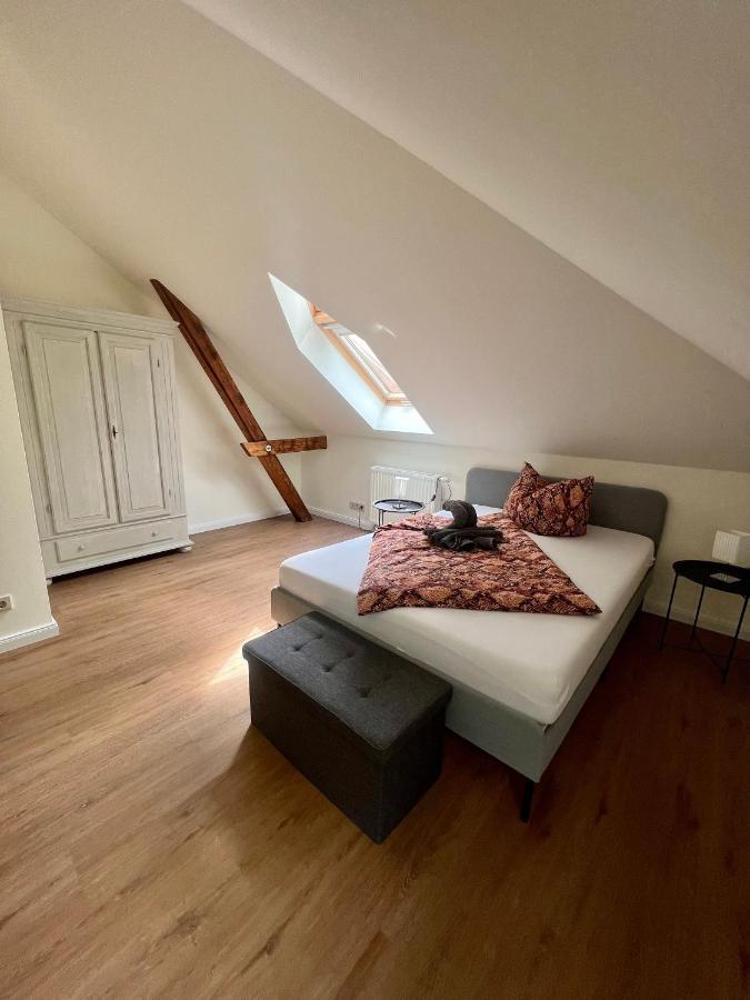 Ferienwohnung Bahnsteig 1 クヴェードリンブルク エクステリア 写真